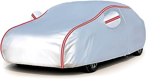 Telo Copriauto Impermeabile per Lancia Thema 1984-1994,Telo per Auto da Esterno con Zip Laterale, Anti Acqua Polvere Neve Sole Freddo