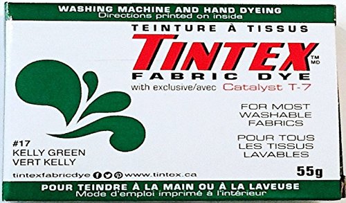 LOT of 1 TINTEX Brand Kelly Green Fabric DYE #17