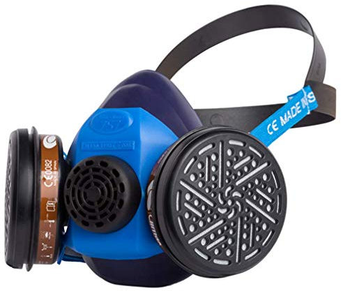 Climax 757-A1 Mascarilla proteccion, Negro, 19cm