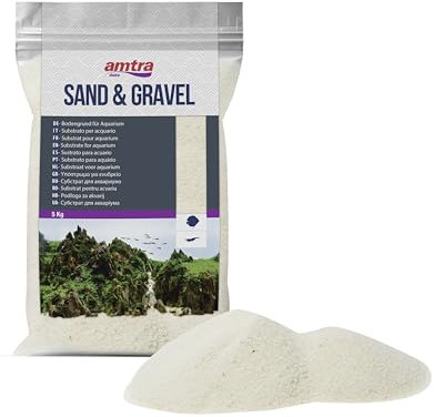 Amtra Sable Blanc Fin pour Aquariophilie 0.1-0.3 mm, 5 kg