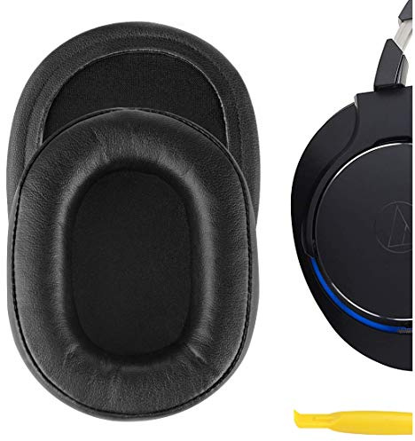 Geekria QuickFit Replacement Ear Pads for Audio-Technica ATH-MSR7/ MSR7NC/ MSR7BK/ MSR7GM/ MSR7B Headphones Ear Cushions (Black)