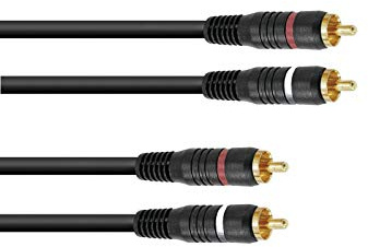 OMNITRONIC Cinch kabel 2 x 2 0,3 m
