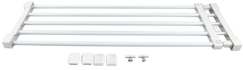 Teleskop-Garderobensystem Regal, Verstellbares Kleiderschrank Garderobe Regal, Kleideraufbewahrungssystem, für Küche Schlafzimmer Badezimmer (Länge:73,2~128 cm)