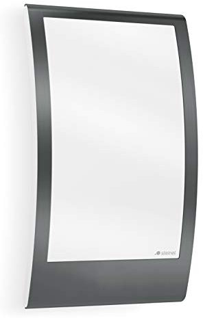 Steinel Außenleuchte L 22 N anthrazit, mit Dämmerungssensor, schlagfest, Wandleuchte mit E27 Fassung, max. 60 W, IP44
