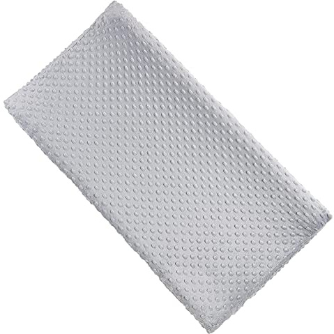 Solid Changing Table Pad Cover Cradle Sheet, Fits 32/34''x16 Contoured Diaper Changing Pad, Ultra Soft Cozy Minky Dots Plush Changing Table Covers, Breathable Wipeable Removable (Grey)