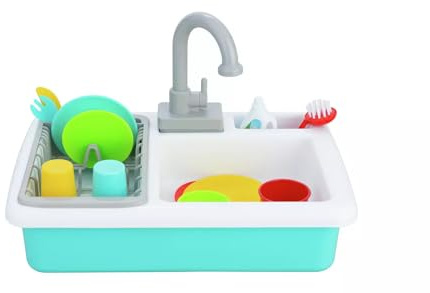 Chad Valley Role Play Sink Set * This set helps teach children to clean the dishes, with no worry about breaking them *