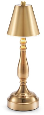 OCEST Lampe de table rechargeable sans fil 5000 mAh - Intensité variable en continu - 3 modes de couleur - Lampe de table tactile pour restaurant, table à manger, chambre à coucher, balcon, jardin,