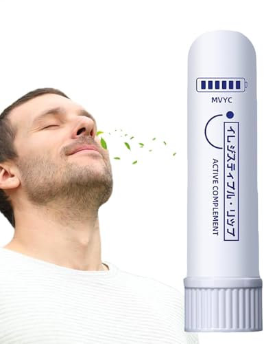 Nasal Inhaler, Nasal Stick, Inhalierstift Inhalationsstift, Schnelle Hilfe von Einer Verstopften Nase, Verbessert die Atmung und Steigert Den Fokus, Bietet Frische Kühlung Sensation