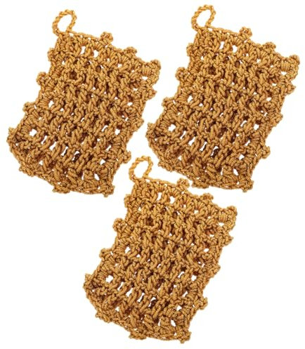 VINTORKY 3 Piezas Paños de Cocina Plato Fregar Trapo Lavar limpiadores de Cocina paño de Malla Toalla de Cocina depuradores de Esponja de Cocina Fibra extrafina