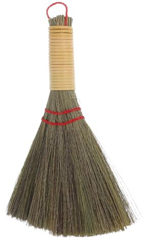 EXQUIMEUBLE Petit Balai à Main De Maïs Balai De Bureau Portable Et Léger Pour Nettoyage De Pour Intérieur Et Extérieur
