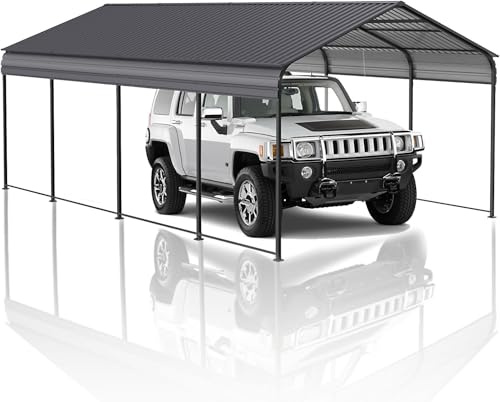 Tettoia in metallo resistente per garage – Outdoor 30,5 x 6,8 m per tutte le stagioni tenda auto garage rifugio per stoccaggio