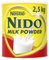 Nido Instant Full Cream Milk Powder, Substitute for Fresh Milk, for Tea & Coffee 2.5kg Tin