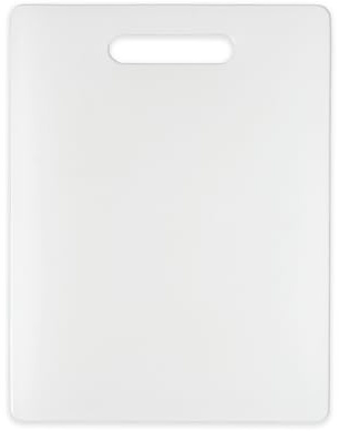 Dexas NSF Polysafe Cutting Board with Handle, 8.5 by 11 inches, White