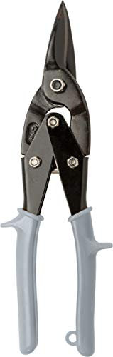 |KWB|Tijeras de hojalatero rectas 250 mm f. curvas anchas/corte recto corto, filos diseñados para chapa de 1,5 mm como máximo y acero inoxidable / V2A hasta 1 mm.