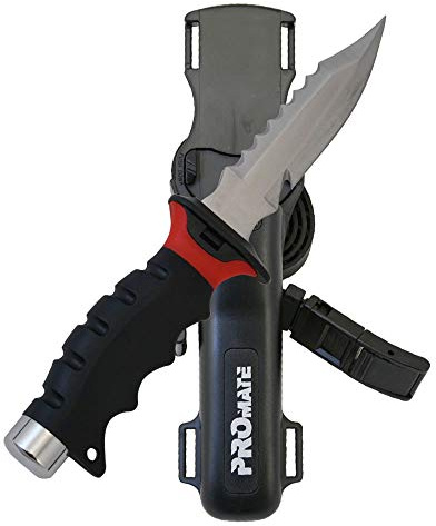 Promate KF510-Red, Sharp Tip Stainless Steel Knife