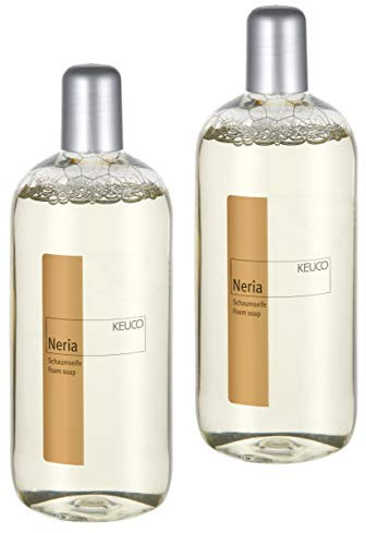 KEUCO Schaumseife 2er Set, Duft Neria, Inhalt 2 x 500ml, pH-neutral, geeignet für Schaumseifenspender Elegance (16049 und 11653), Plan (14957)