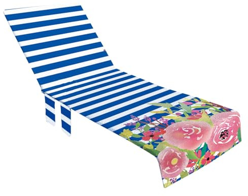 Fodera per poltrona, telo per sedia a sdraio da spiaggia, ad asciugatura rapida, non scivola, telo da spiaggia per poltrona, sedia da giardino per prendere il sole, vacanze in hotel