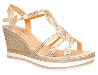 NovaNest Women’s Elegant Wedge Sandals - Stylish, Comfortable, and Perfect for Any Occasion- Size UK 3 to 7.5