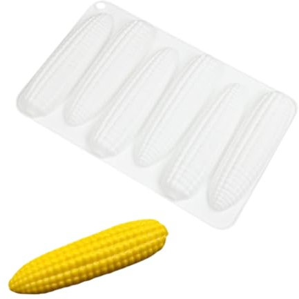 Stampi da dessert a forma di mais in silicone per uso alimentare per realizzare mousse, torte, pasticcini, gelatine, formaggio e