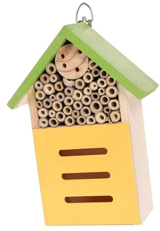 TOYANDONA Wooden House Insect House Ornaments Nest for Garden Outdoor Habitat Decorative Garden Decoration Ideas