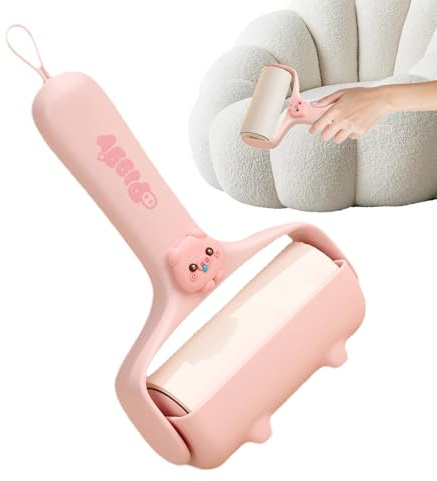 Rodillo de pelusa para pelo de mascotas, removedor de adhesivo, rodillo adhesivo, para mascotas, perros, gatos, ropa, sofá, alfombra, muebles de gato, asientos de coche, lavandería