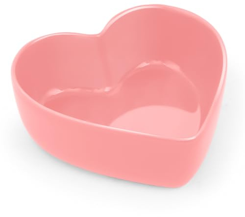 ZLMTZDJD Heart Shaped Bowl - Red Candy Bowl for Serving Snacks, Salads, Desserts,Ice Cream,Ideal for Valentine's Day Parties, Family Kitchen, Office Decor Household Cooking Gift (1, pink)