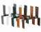 Siena Garden 5 Stück Blumenkastenhalter H-Form braun, für Brüstungen