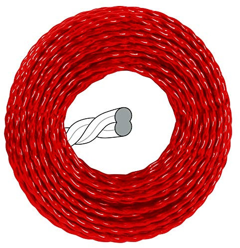 Original Einhell scythes Accessories Low Noise line 3.0 (Replacement Thread, 3 mm Diameter, 15 m Length, Twisted Shape, red)