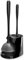 MR.SIGA Toilet Plunger and Bowl Brush Combo for Bathroom Cleaning, Black, 1 Set