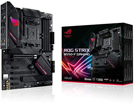 ASUS ROG Strix B550-A Gaming AMD AM4 Zen 3 Ryzen 5000 & 3rd Gen Ryzen ATX Gaming Motherboard (PCIe 4.0, 2.5Gb LAN, BIOS Flashback, Dual M.2 with heatsinks, Addressable Gen 2 RGB Header and Aura Sync