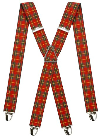 PIERROT Bretelles Homme Larges Made in France - Elastique Vintage Original Ultra Résistant & 4 Clips Extra Fort en X - Taille Unique Ajustable Jusqu’à 130cm - Garantie à Vie - Fabrication Artisanale