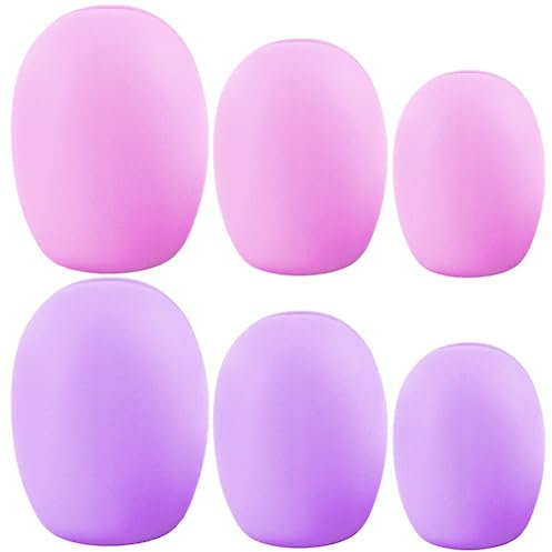 Beaupretty Lot de 6 supports de pour blush, pinceaux, maquillage, cosmétiques, stylo, fond de teint, étui de voyage, étui de rangement en silicone