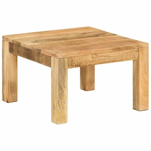 vidaXL Mesa de Centro Mueble Mesita Auxiliar Almacenamiento Café Salón Sala de Estar Comedor Cocina Hogar de Madera Maciza de Mango