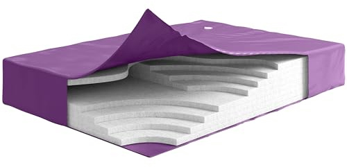 The Bedroom Store Blue Magic - Waveless 99%, California King Size, Hardside Water Bed Mattress, Contains Fiber Reducing Layers, Bladder Corners are Reinforced, 18ml Smooth Vinyl