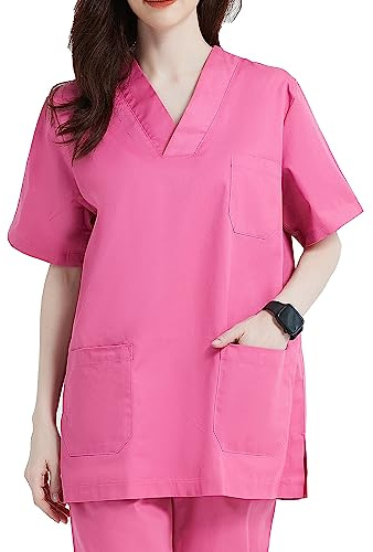 Misemiya - VÊTEMENTS DE Travail Unisex COL PIC Manches Courtes Médicaux Unisexe - Ref.817