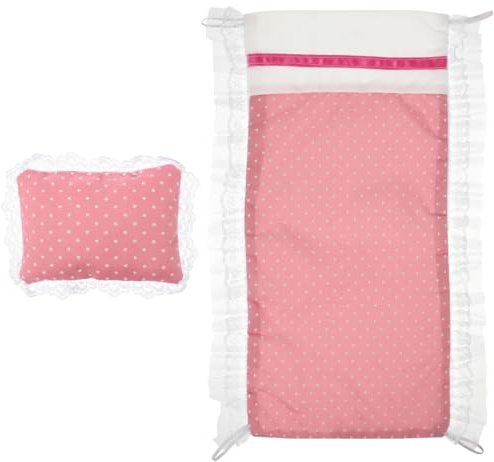 Garneck Doll Bedding Set - Blankets Accessories - for Beds Cradles and Dolly Prams and Ideal Dolls Pram Bedding Dollhouse Decor