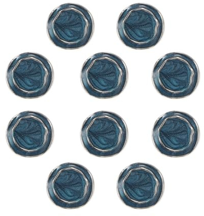 CAPASTEC Pulsanti Blu Navy 10 Pz Per Camicia Cucito Plastica Tonda 18mm