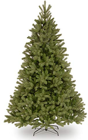 National Tree Company 7.5 ft Unlit Downswept Douglas Fir Artificial Christmas Tree, 1,867 Tips, Includes Stand, Green