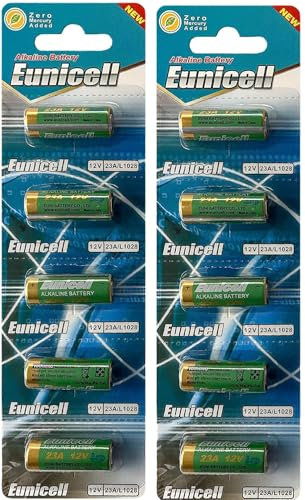 Eunicell A23 - Pila alcalina, 23 A, 12 V, lote de 10