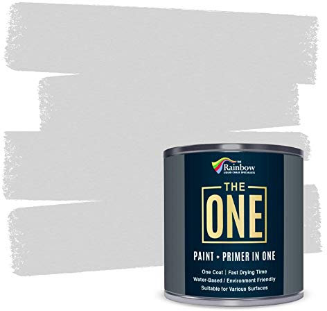 The ONE All-In-One Paint & Primer - Light Grey Matte 2.5L | Multi-Surface 1 Coat Formula | Easy Indoor & Outdoor Decorating for Home & Garden Walls, Floors & Furniture | Durable, Water-Based & Low VOC