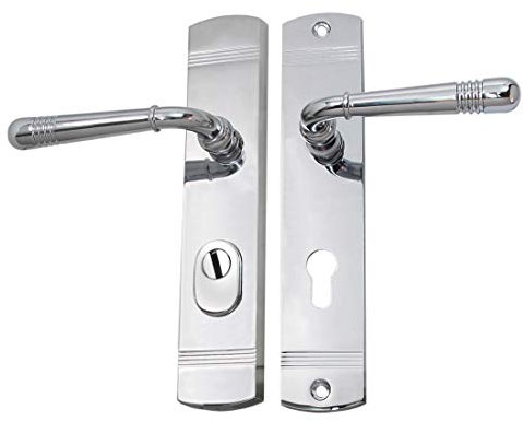 Wohnungstür Schutzbeschlag Helena LS Chrom WE 72 mm Dr-Dr mit ZA