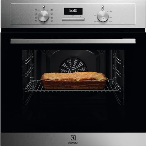 Electrolux Serie 600 Forno da Incasso a Vapore Multifunzione, Capacità 65 L, OED3H00BX, Pizza, SteamBake, Pulizia AquaClean, 670 x654x635 mm. Inox, Classe A