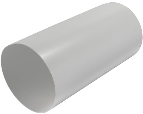 Repa Market Conduit de ventilation rond et droit en plastique de 150 mm de diamètre - 300 mm de long - Conduit d'aération rigide - Tuyau de rechange, extension, circulation d'air frais