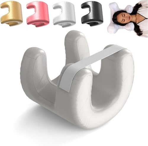 HEYOUTH Cuscino di Bellezza Anti-invecchiamento,Cuscino cervicale antirughe,Cuscino Anti Rughe per il Sonno Laterale,Cuscino in Memory Foam,Cuscino per Dormire sulla Schiena e sul Fianco (Bianco)