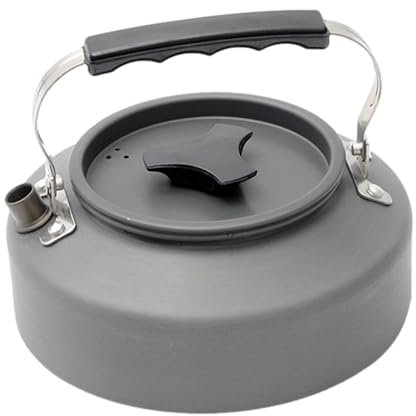 Camping vattenkokare av aluminiumlegering, snabbvärmande utomhusvattenkokare, lätt vattenkokare för picknick vandring, perfekt för kokande vatten.