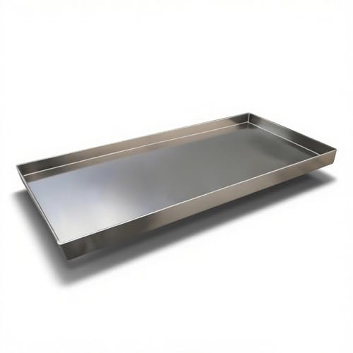Vaschetta A Pallet Quadrata for Raccolta Condensato Acciaio Inossidabile 304 Adatta for Condizionatori Interni Esterni Lavatrici e Mini Raccoglitore di Gocce(80x110cm(32x43in))