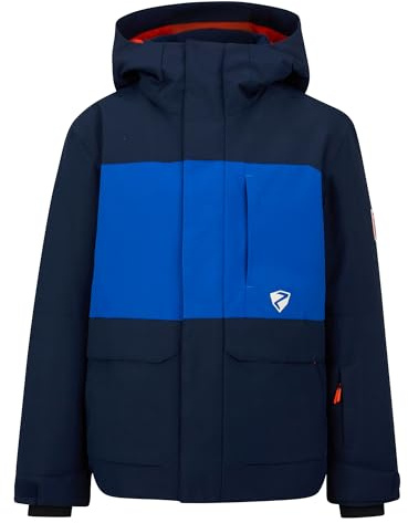 Ziener Alim-z Giacca da Sci/Invernale, Calda, Traspirante, Impermeabile, Navy Scuro, 164 Bambini e Ragazzi