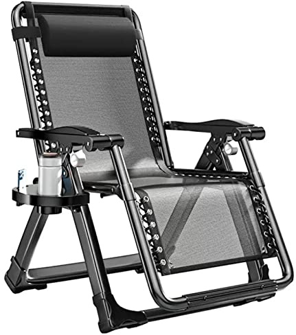 Silla de jardín plegable reclinable | Sillón portátil para patio y césped | Silla de terraza relajante ajustable para adultos (color: A)