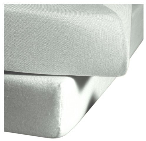 Fleuresse Jerseyspannlaken, silber, 140 x 200 - 150 x 200 cm