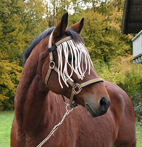 Kerbl Fliegenfransenband blau, Pony